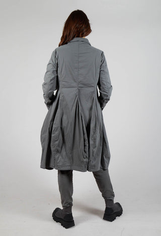 Fitted Coat with Cargo Pockets in Rock