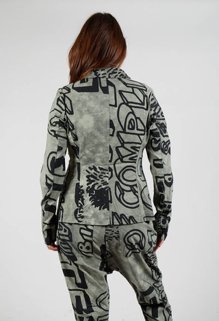 Fitted Jacket in Defender Big Print