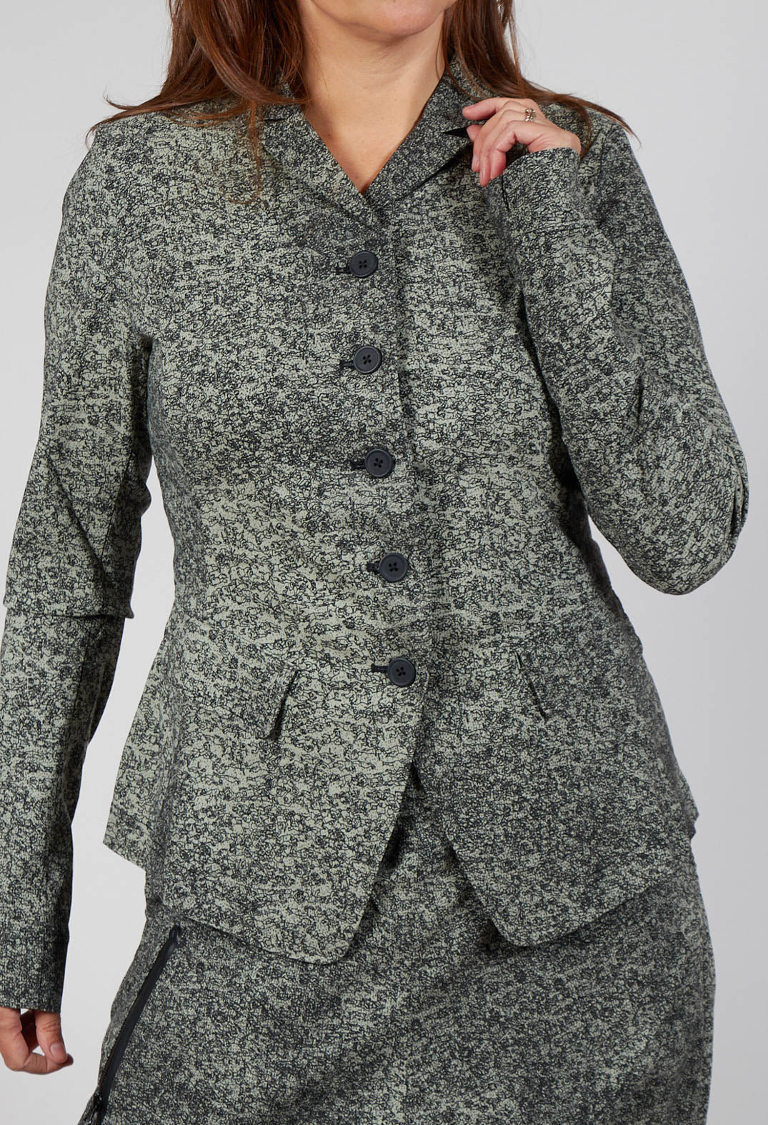 Fitted Jacket in Defender Print