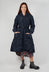 Fixate Longline Coat in Navy