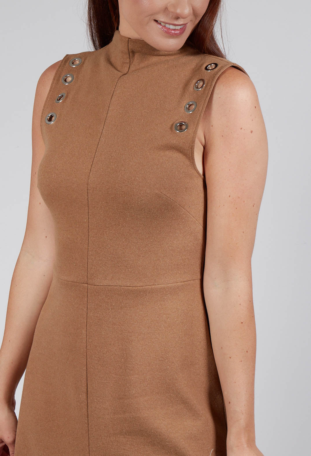 Fleece Midaxi Dress in Camel