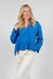 Garment Dyed Wool Sweater in Bright Cobalt