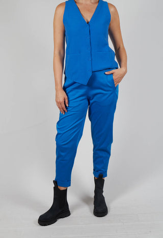 Geisha Long Trousers in Cobalt