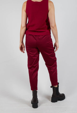 Geisha Long Trousers in Scarlet