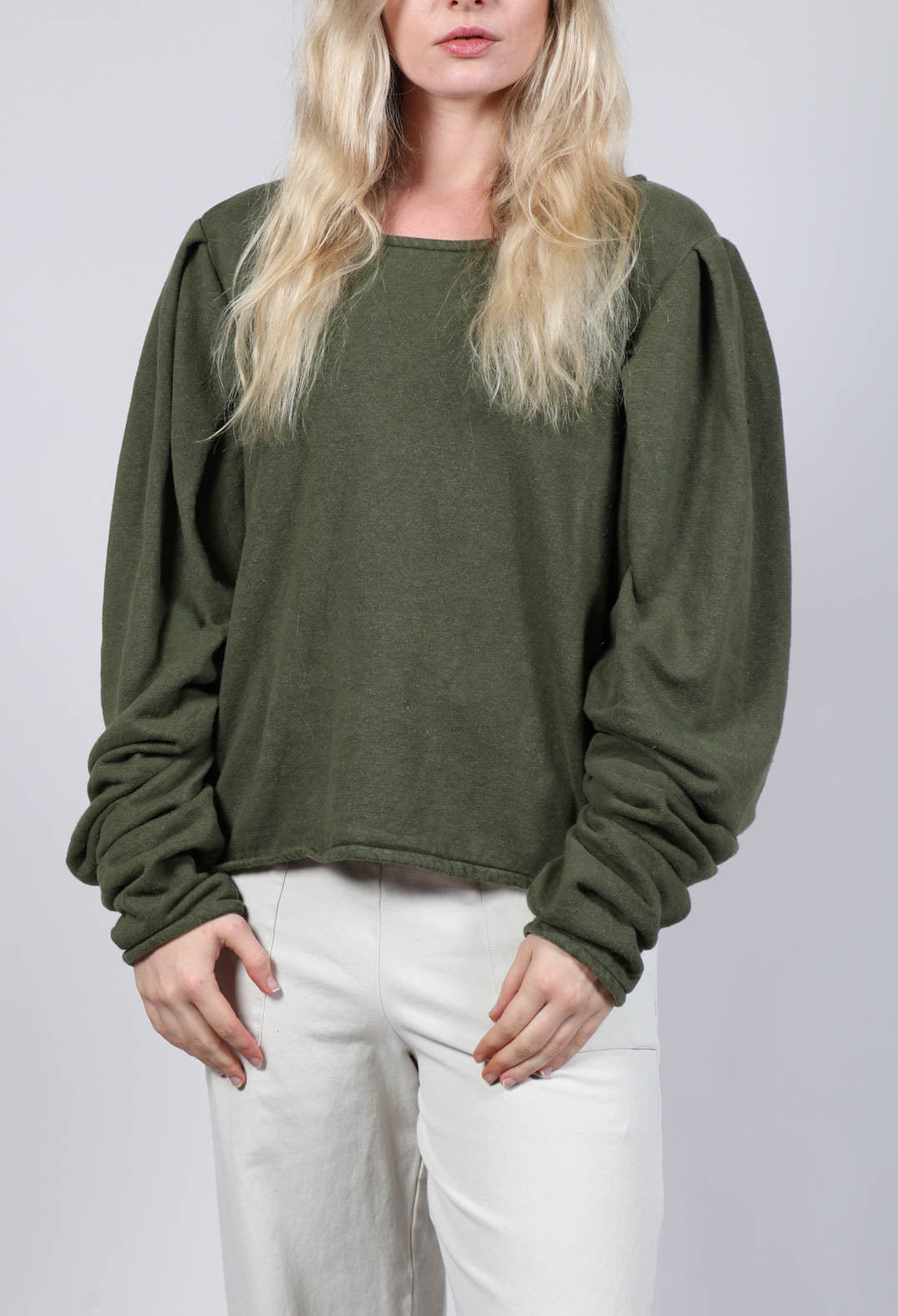 Gewurzelt Shirt in Avocado Green