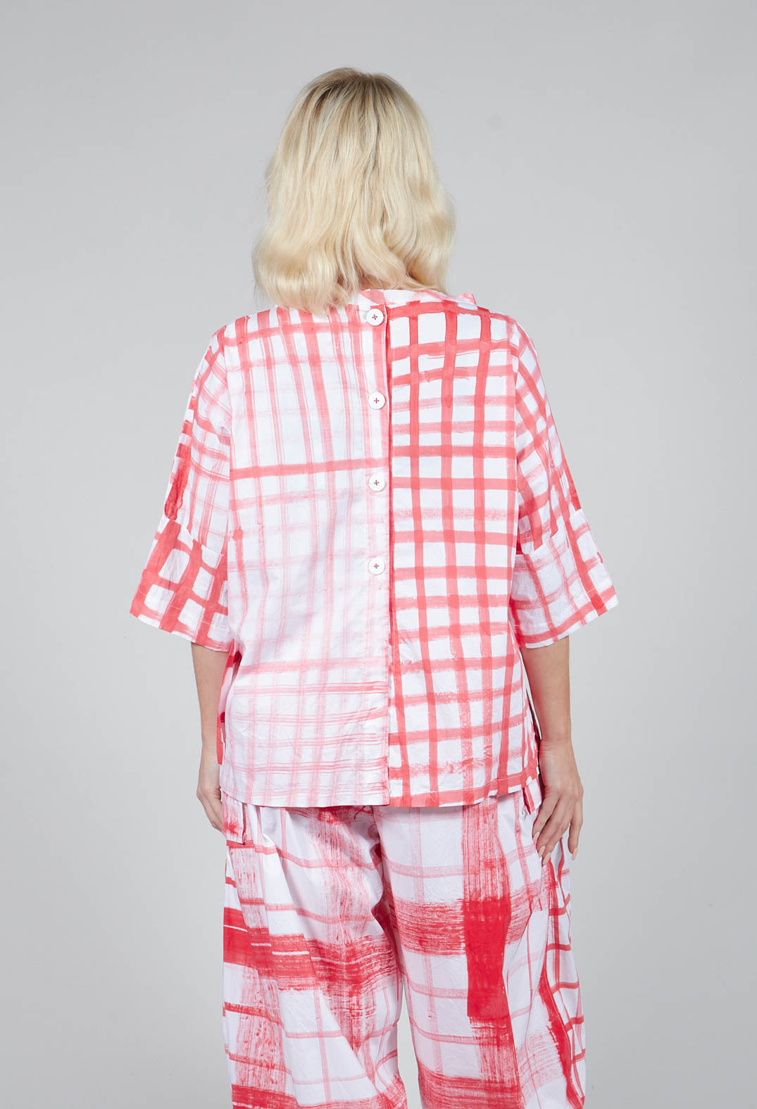 Gingham Picnic Top in Red