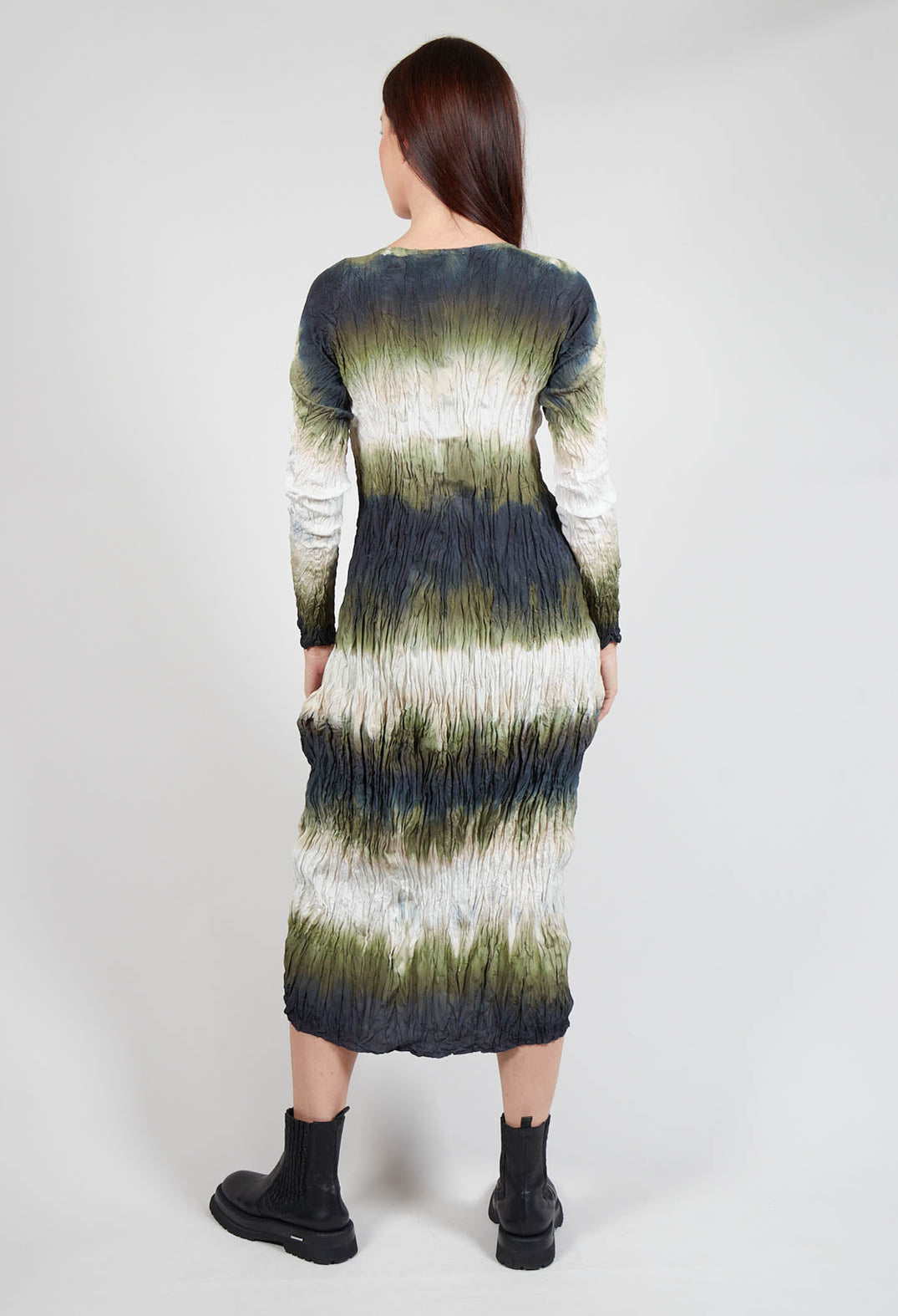 Grundgehn Dress in Avocado Green