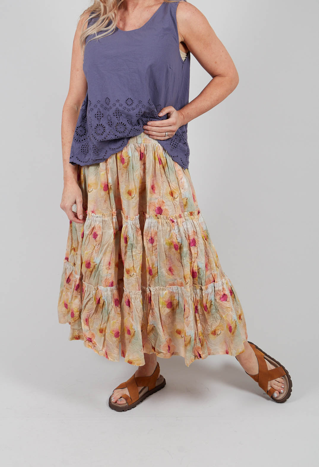 Gudrun Skirt in Flower Voile