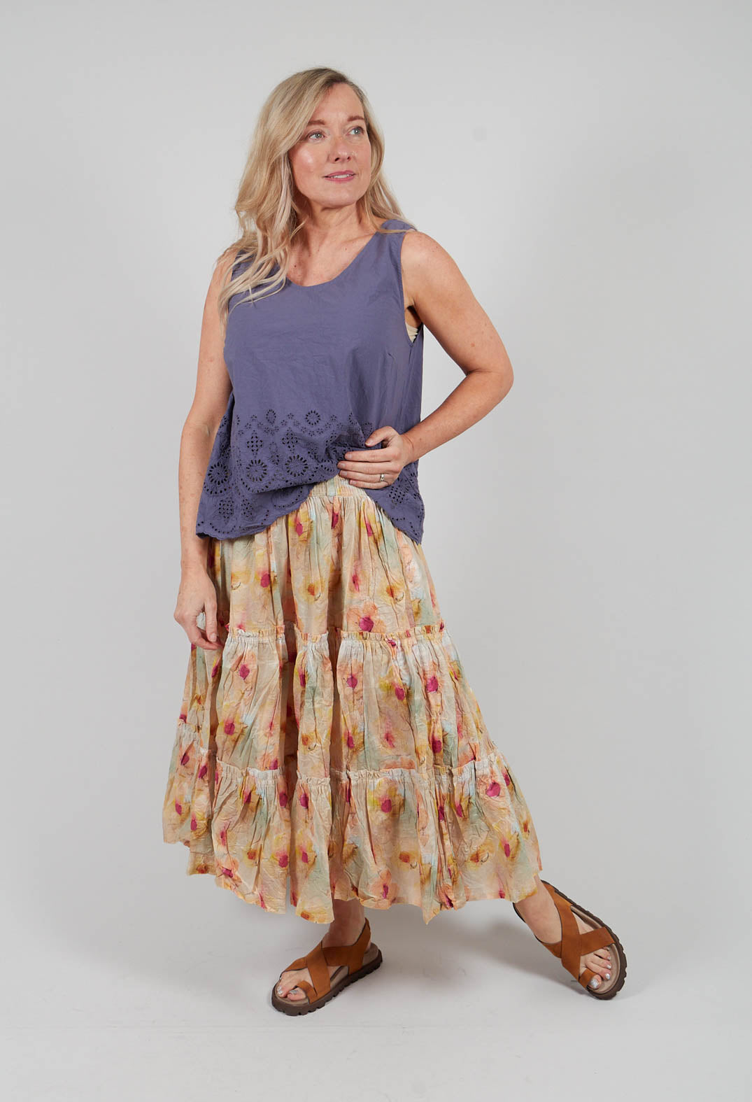 Gudrun Skirt in Flower Voile