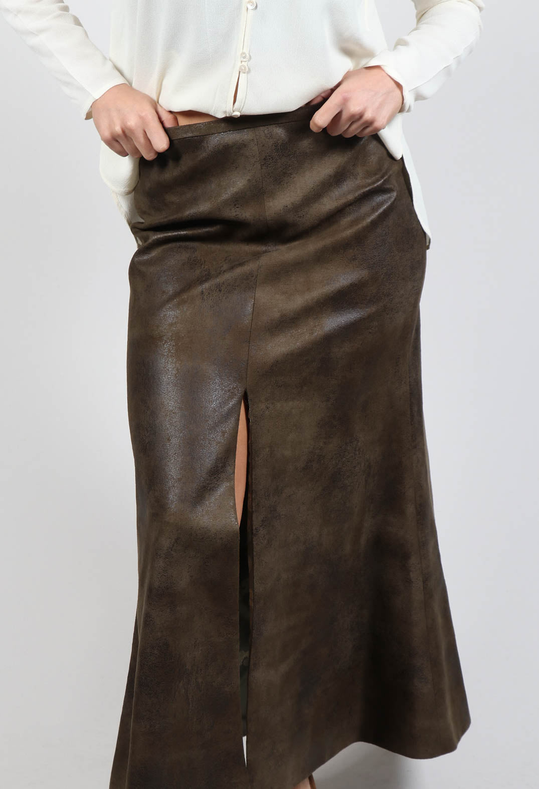 Khaki shop gypsy skirt