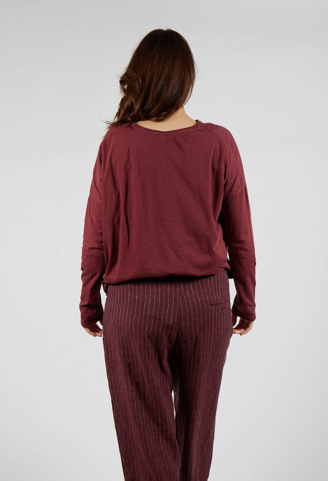 Gyrid Top in Burgundy