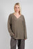 HK V Neck Oversized WS in Nut