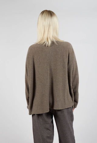 HK V Neck Oversized WS in Nut