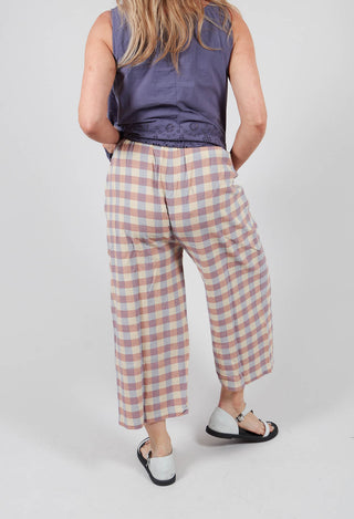 Henny Trousers in Checked Cotton