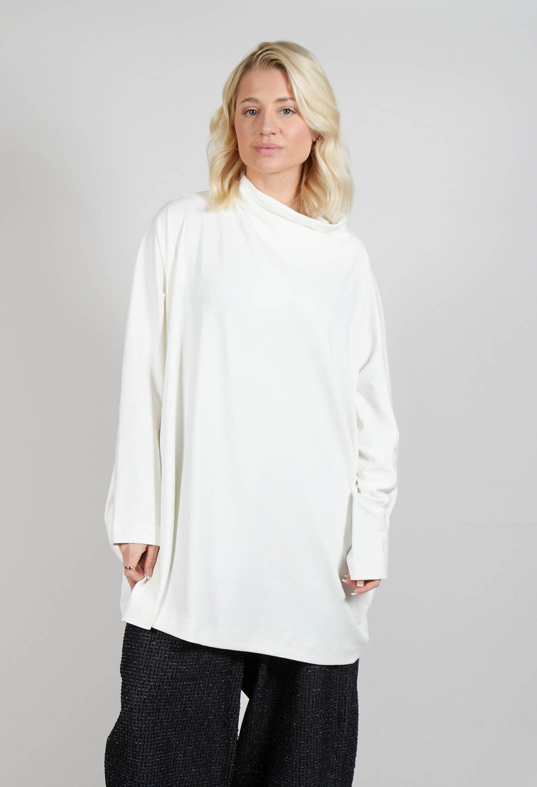 High Neck Tunic in Cream