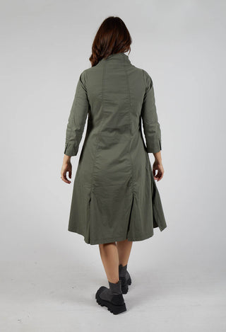 High Neck Utility Style Dress in Camp