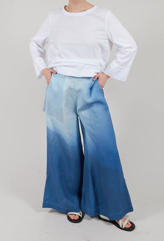 High-Waisted Maki Pants in Eve Blue