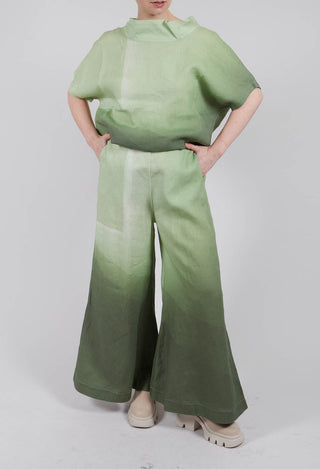 High-Waisted Maki Pants in Spring Green