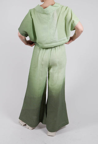 High-Waisted Maki Pants in Spring Green