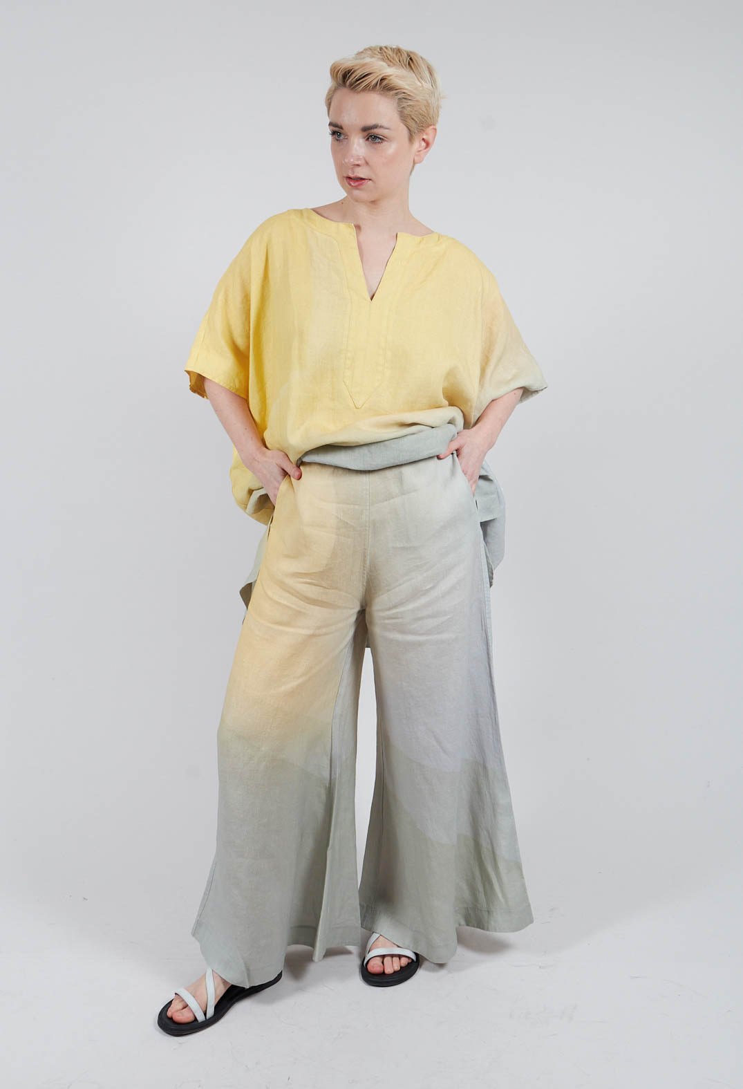 High-Waisted Maki Pants in Sunlight