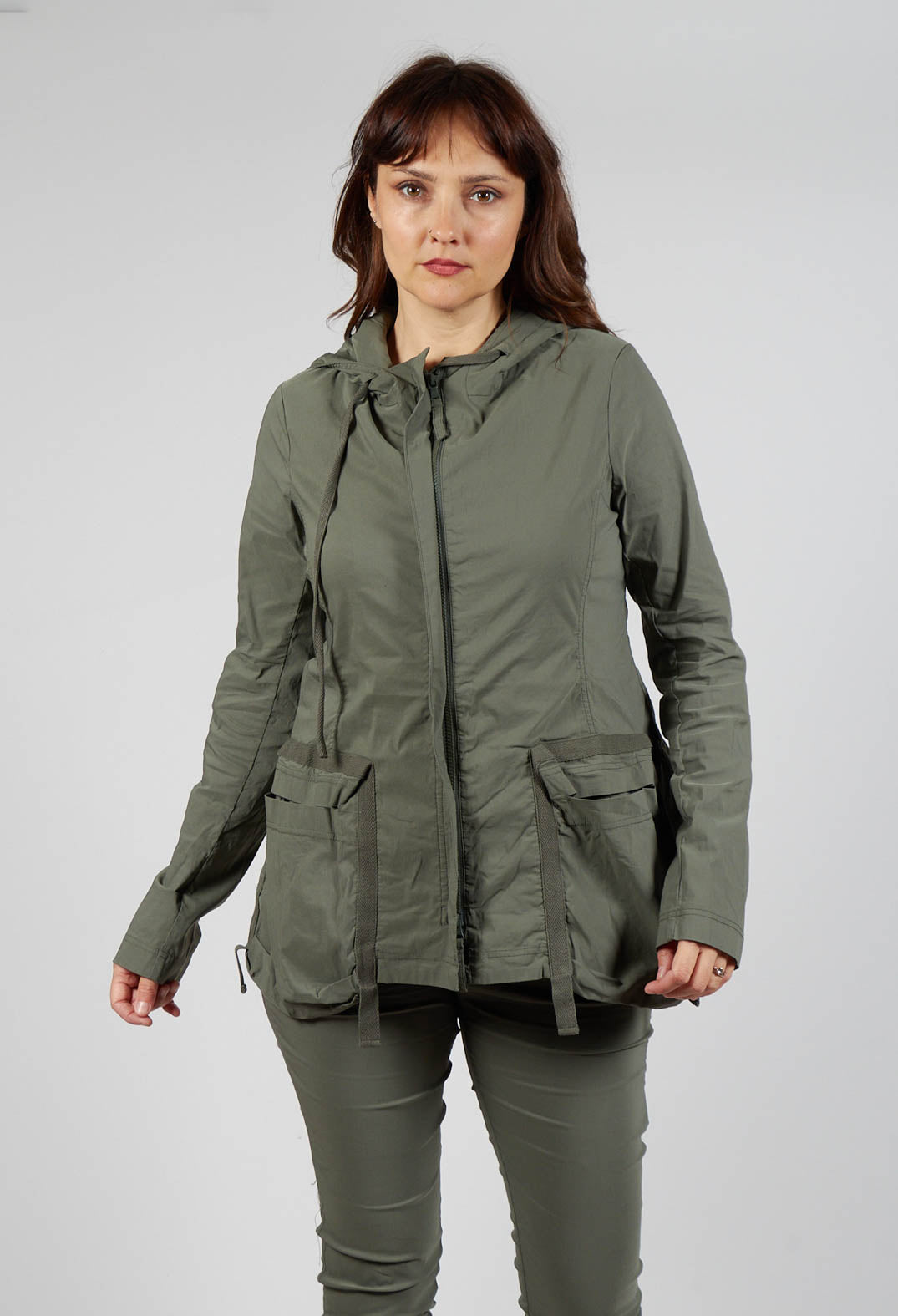 Hooded Utility Jacket in Camp