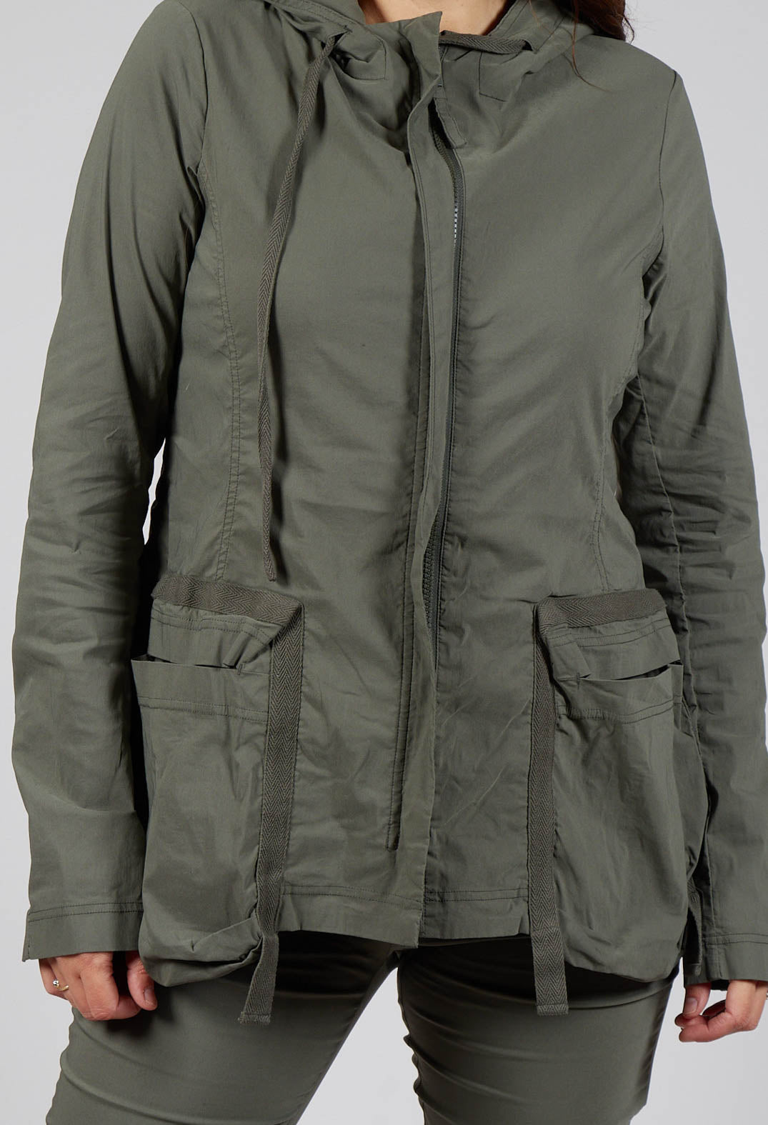 Hooded Utility Jacket in Camp