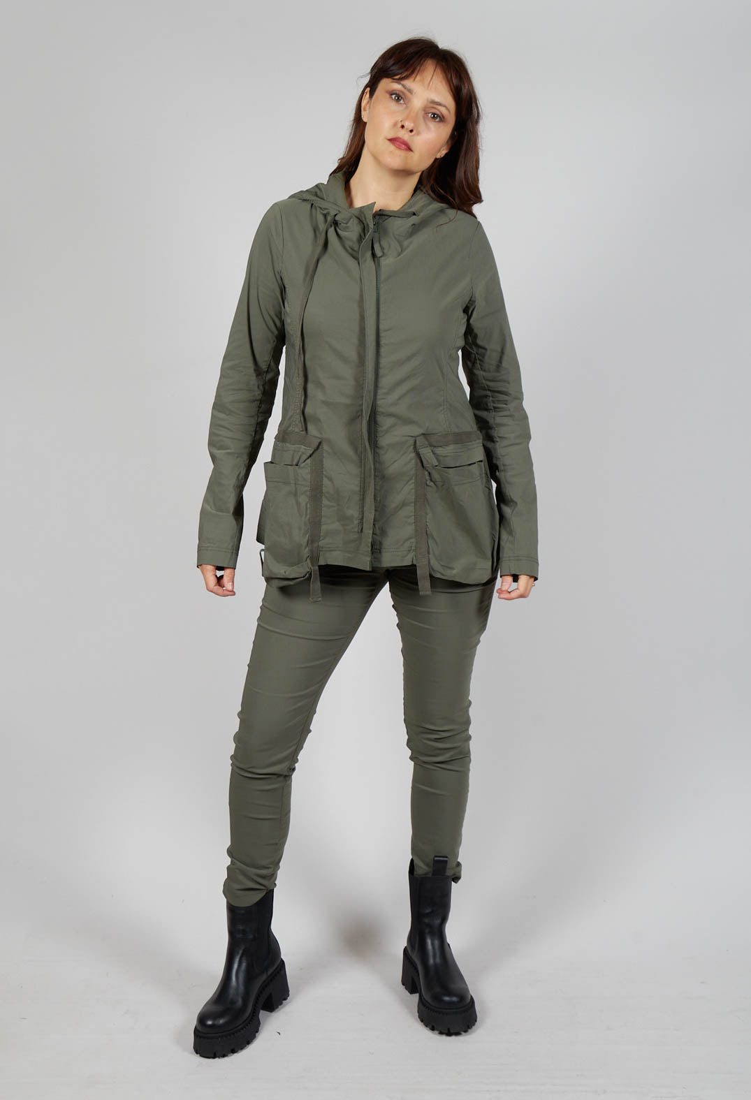 Hooded Utility Jacket in Camp