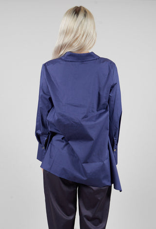 Horizontal Line Shirt in Indigo