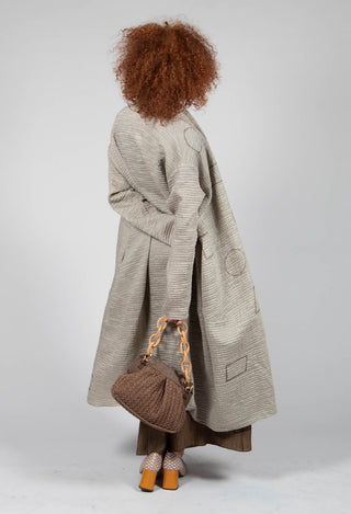 Textured Geometric Coat in Euca