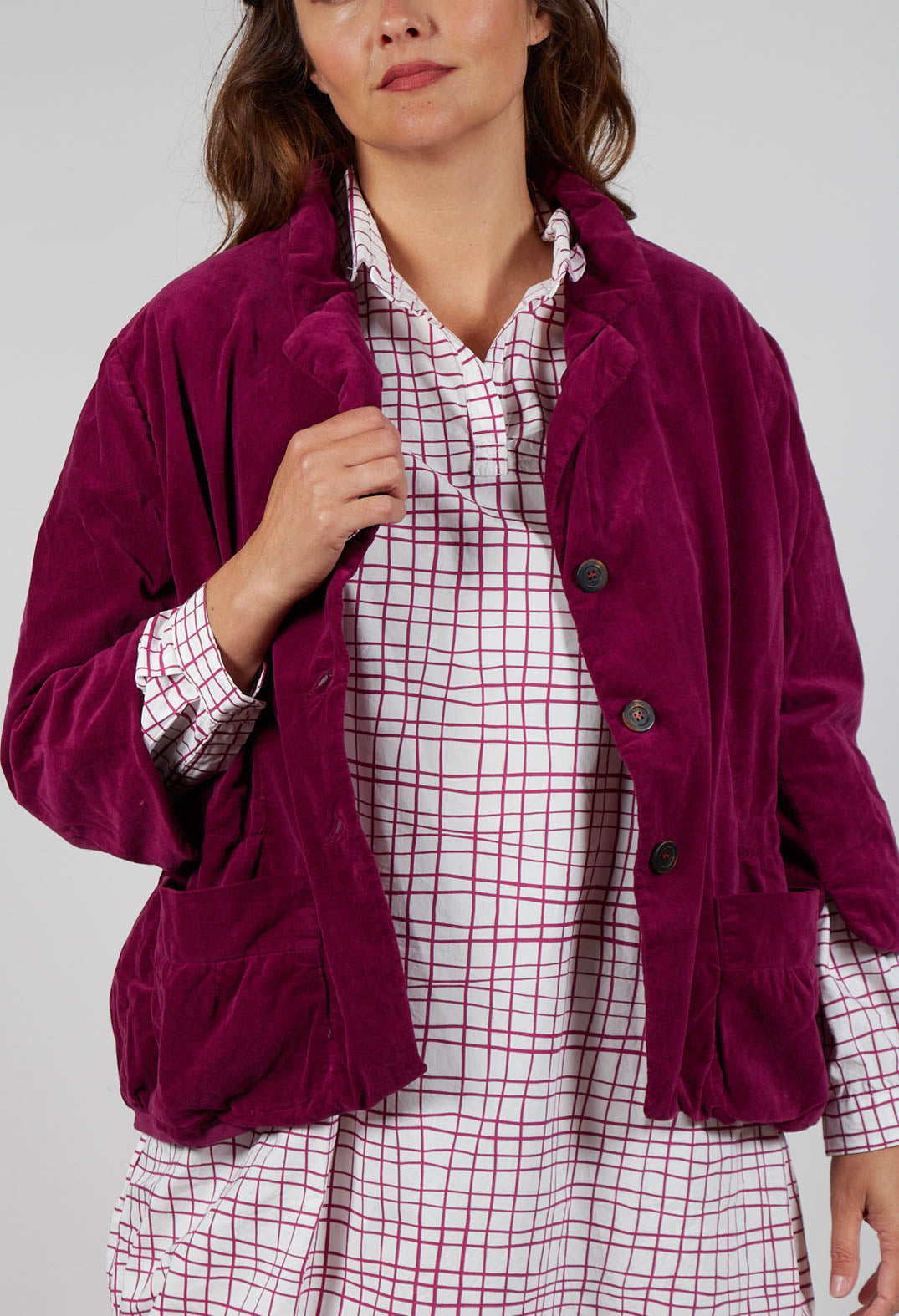 Jacket Vanille in Mulberry