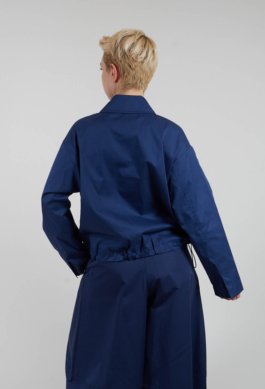 Jacket with Pockets in Azure Blue