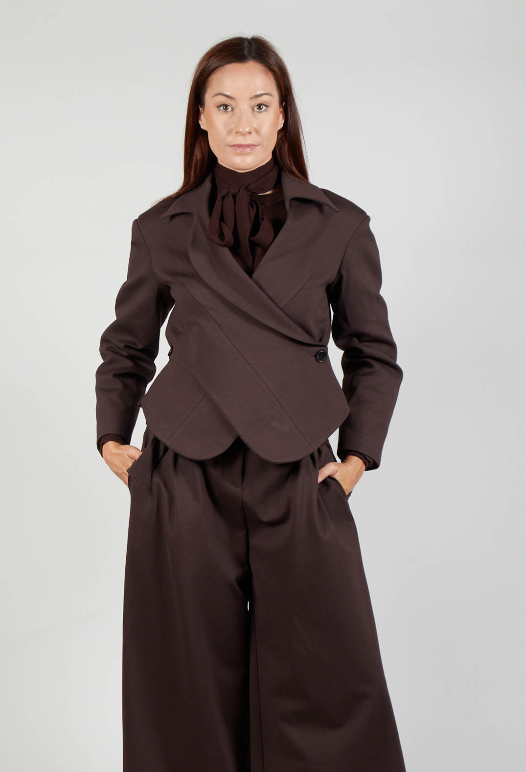 Jacket with Wrap Over Front in Java