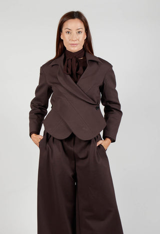 Jacket with Wrap Over Front in Java