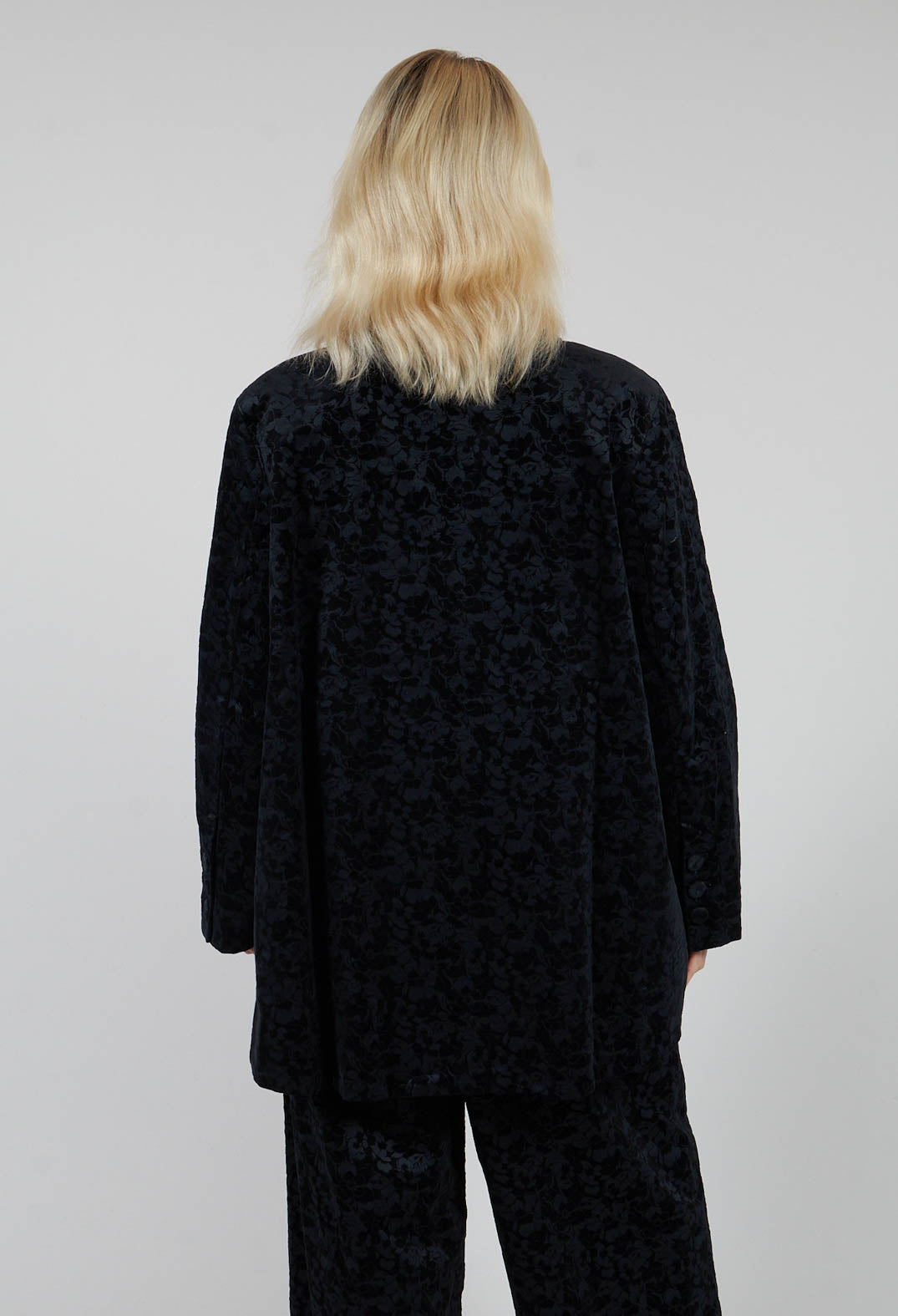 Jacquard Blazer in Black