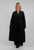 Jacquard Coat in Black