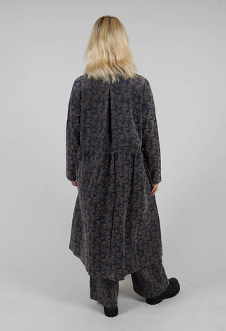 Jacquard Coat in Iron