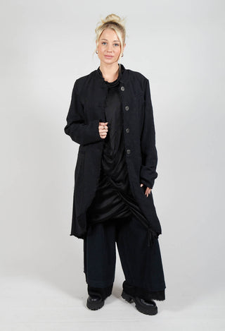 Jacquard Jacket in Riciclato Nero