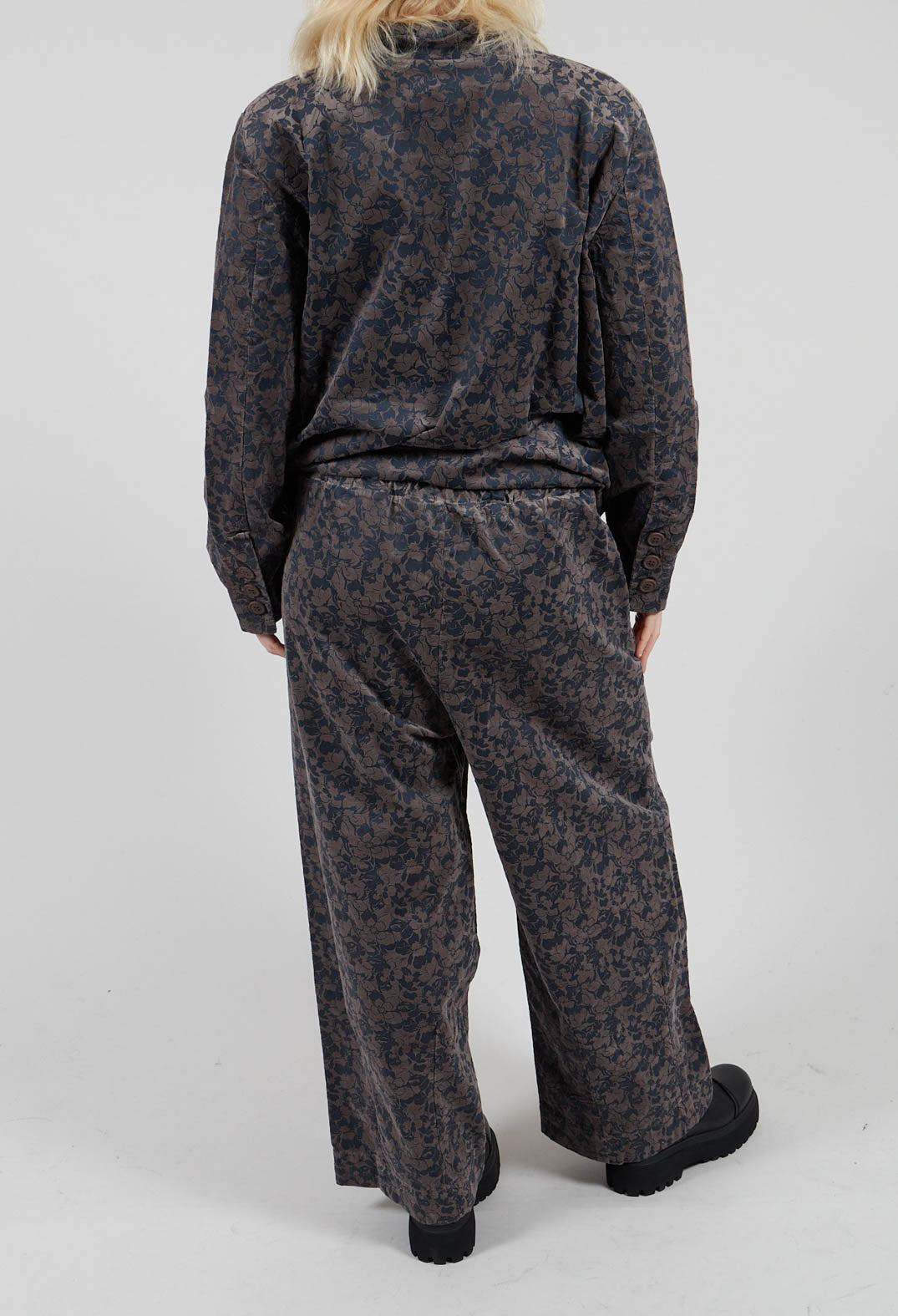 Jacquard Trousers in Iron