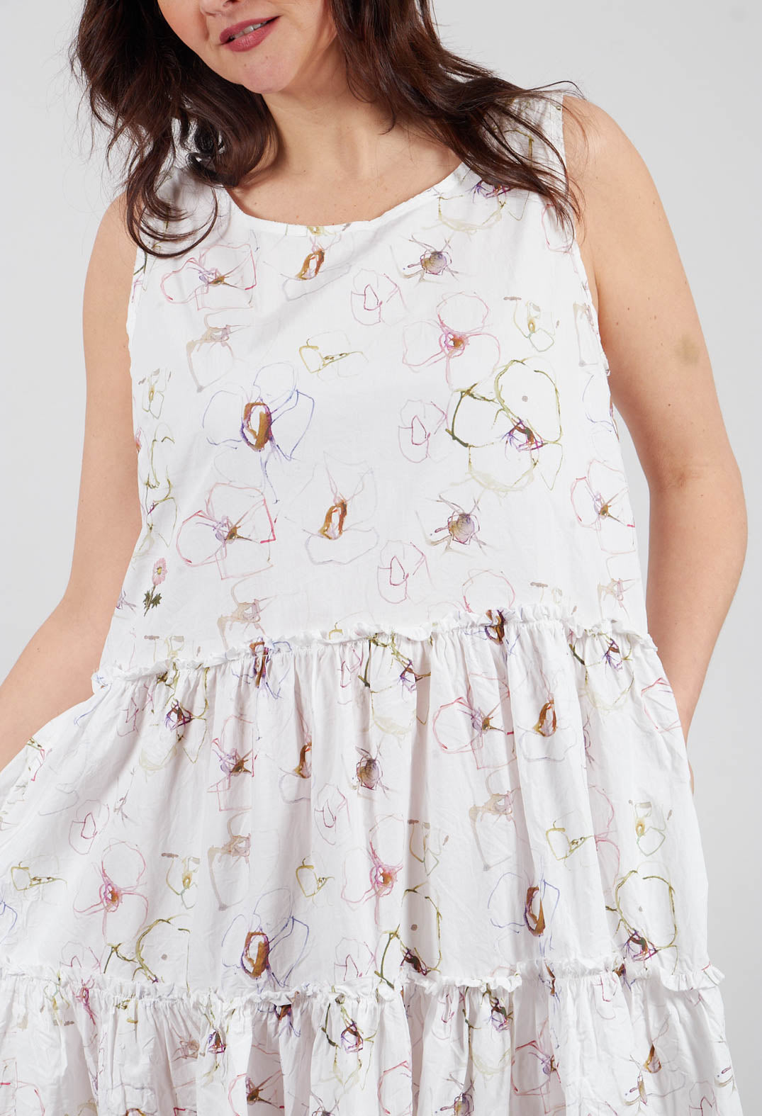 Jasmina Dress in Flower Cotton