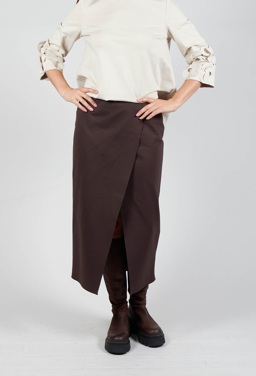 Jersey Pencil Skirt in Java