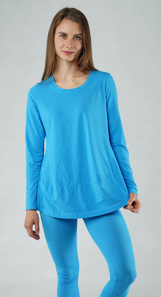 PRE-ORDER - Jersey Top with Long Sleeves in Malibu Jersey Top with Long Sleeves in Malibu