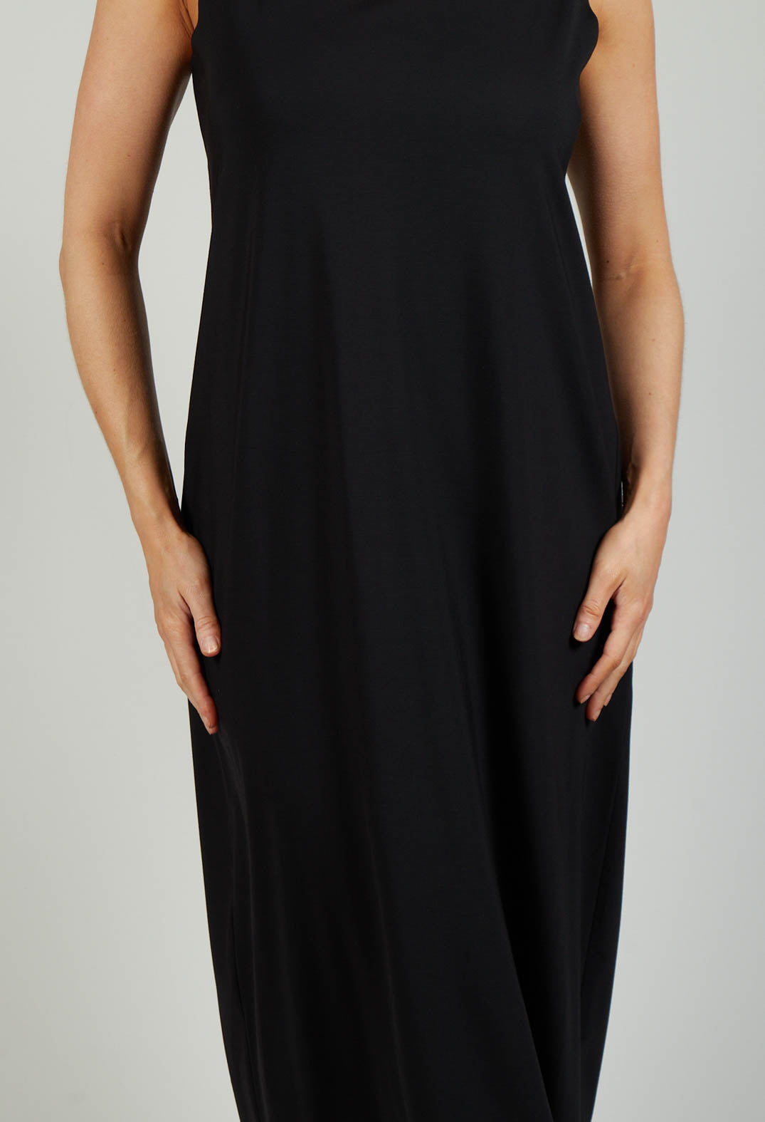 Jersey Vest Dress in Black