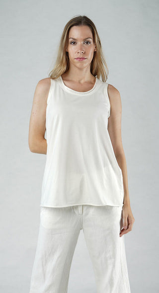 PRE-ORDER - Jersey Vest Top in Black Jersey Vest Top in Black (Pictured in Offwhite)