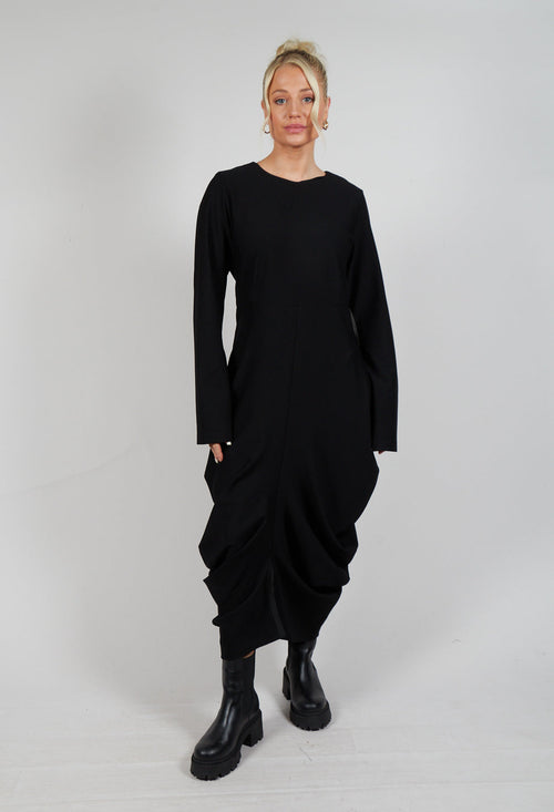 Jersey Vino Dress in Black