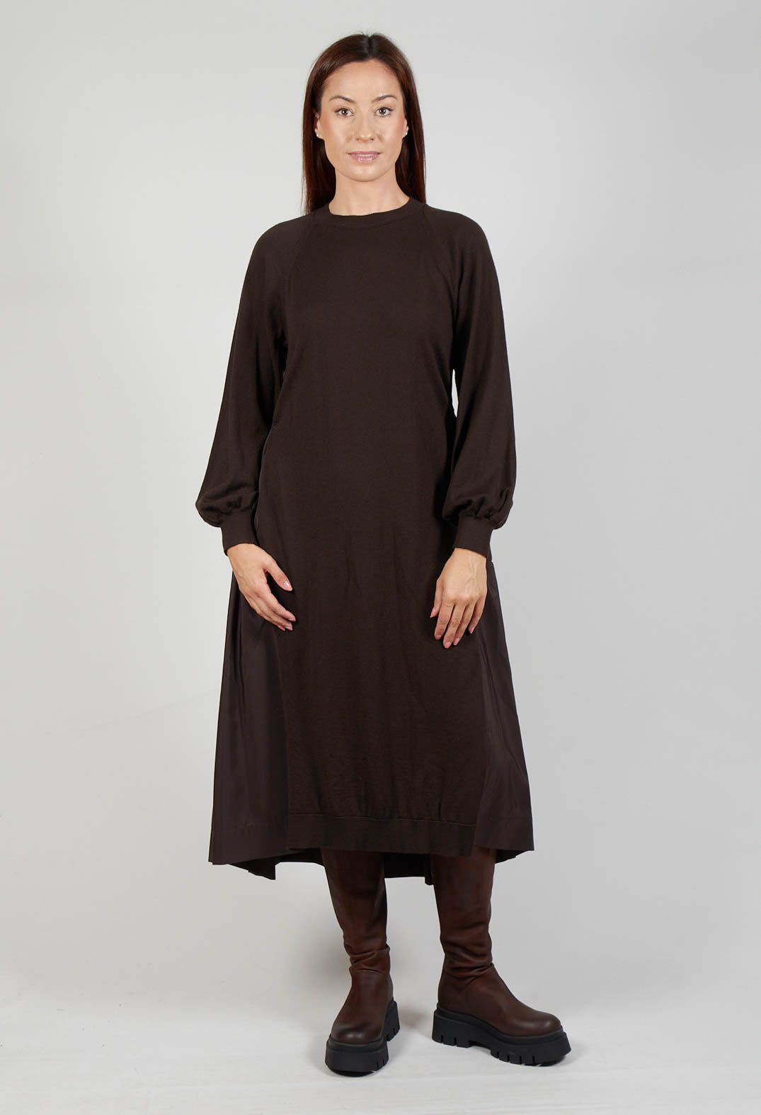 Jumper Dress with Contrasting Back in Java