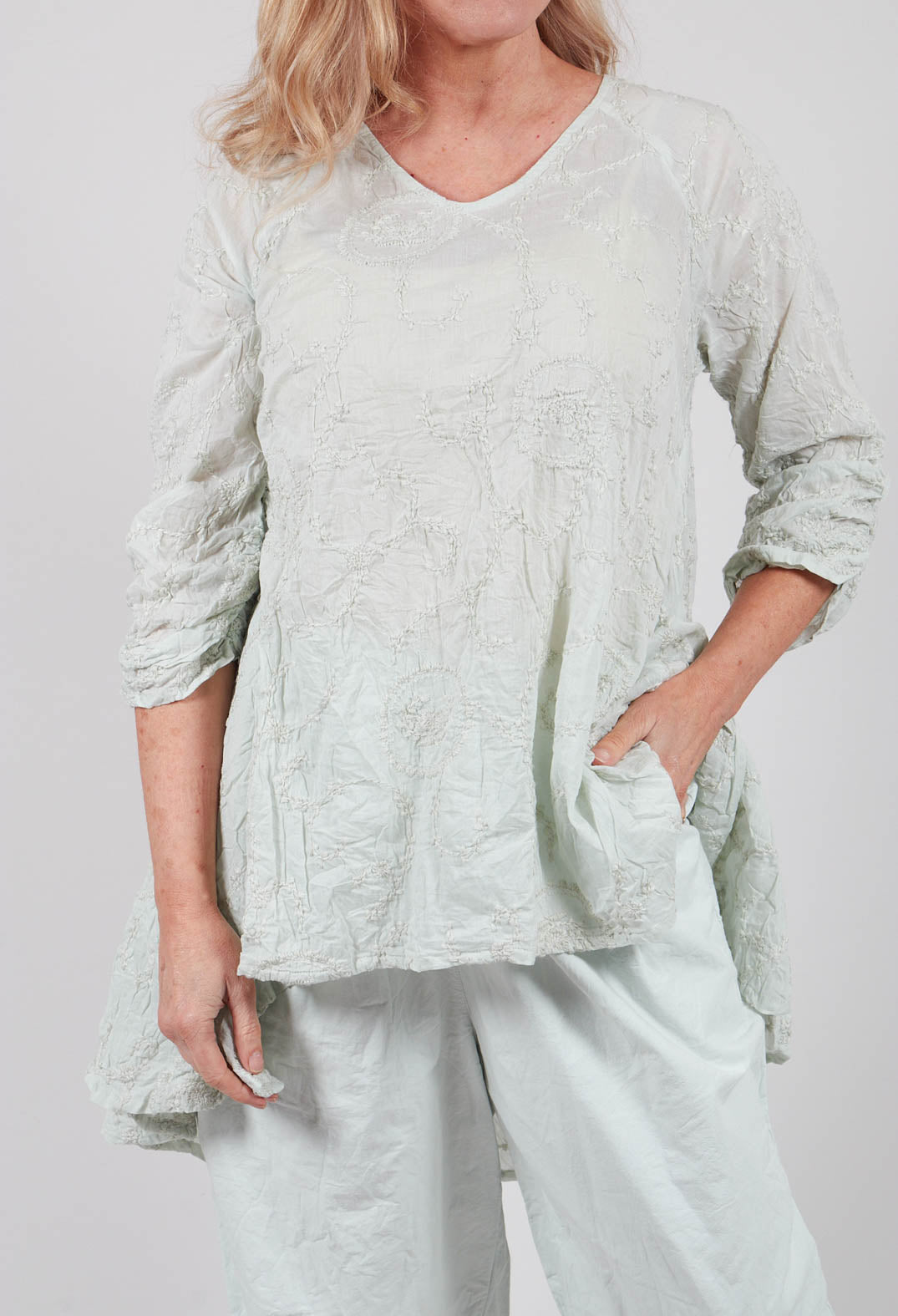 Jutta Blouse in Soft Jade