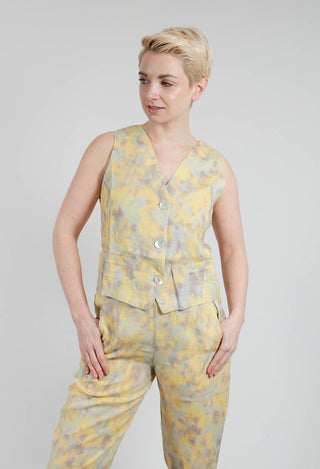 Kazamar Vest in Sunlight Print