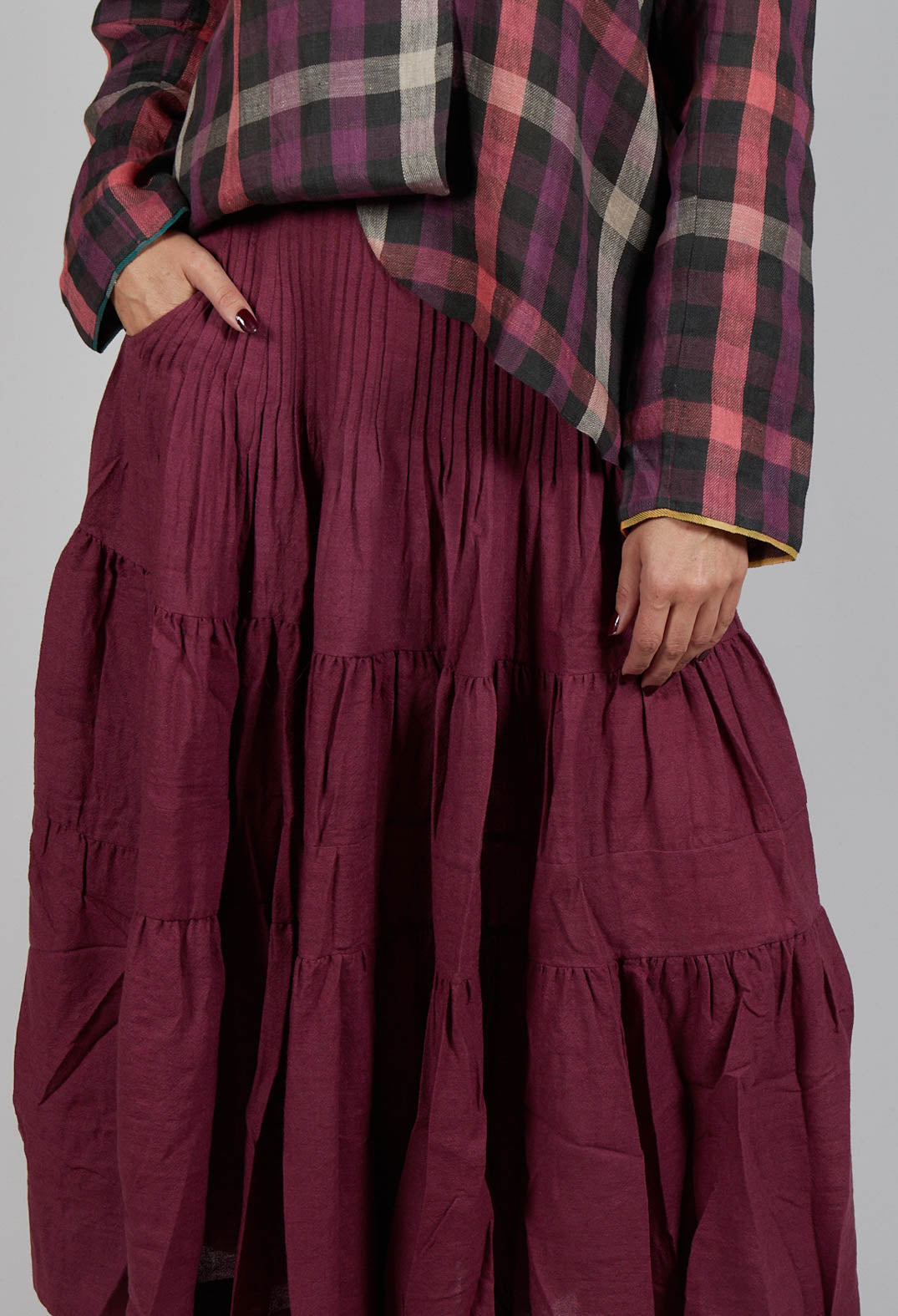 Keiko Skirt in Wine