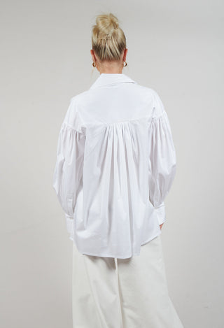 Keyhole shirt in White