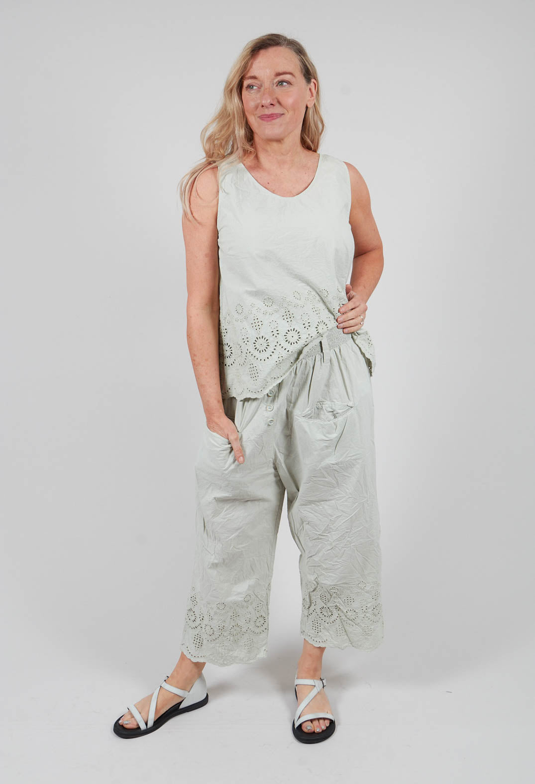 Kim Trousers in Soft Jade